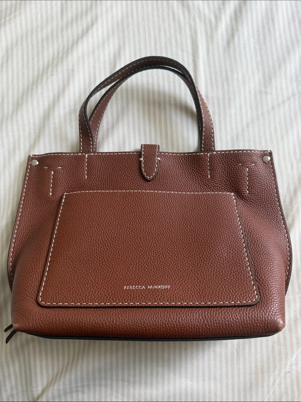 Rebecca Minkoff Megan Mini Top-Handle Satchel with Silver Hardware